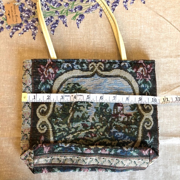 Vintage Tapestry purse handbag bag zip closure - Picture 3 of 8